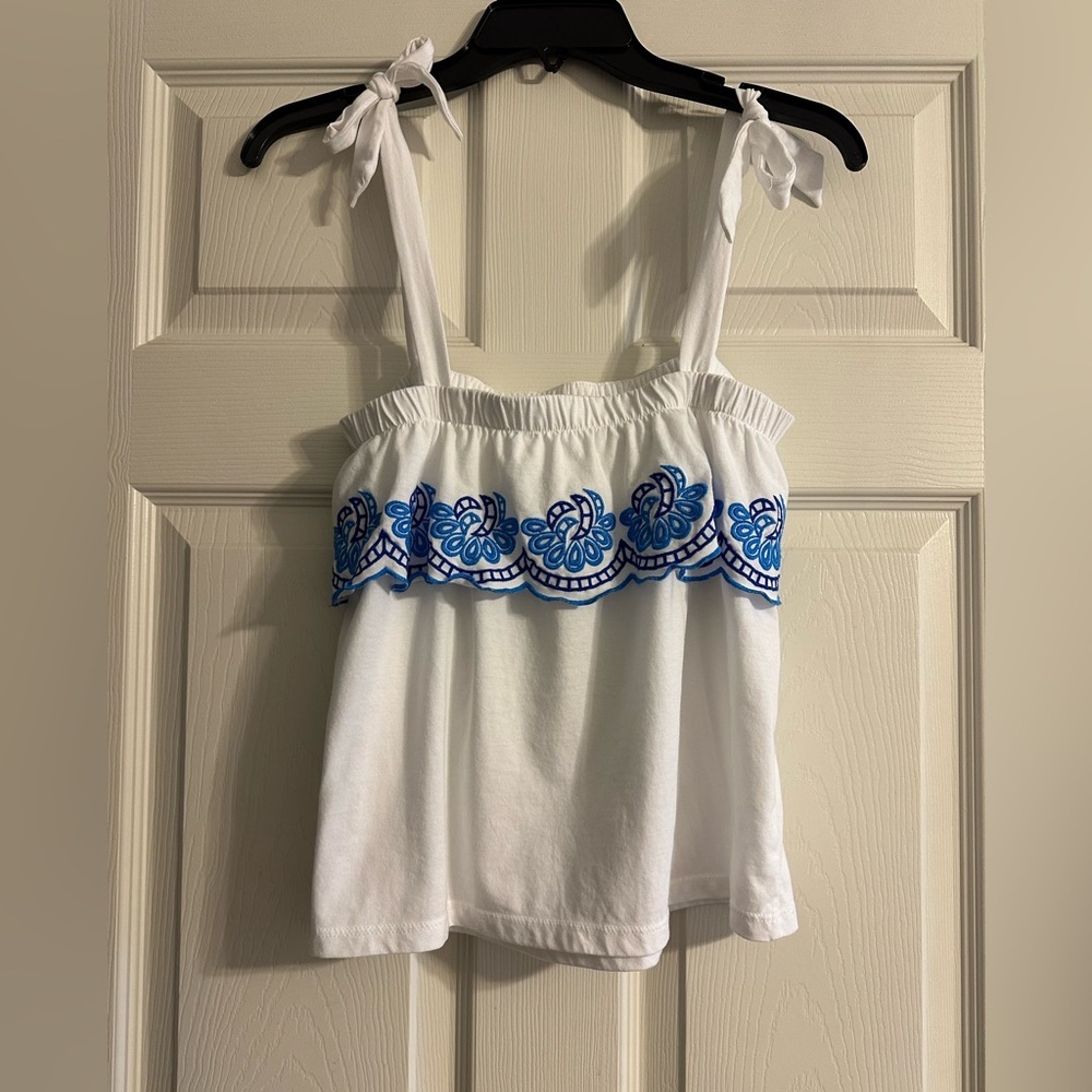 Lilly Pulitzer Benita Scalloped Tank Top - Size XS